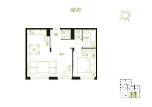 3-к квартира, вторичка, 98м2, 7/16 этаж