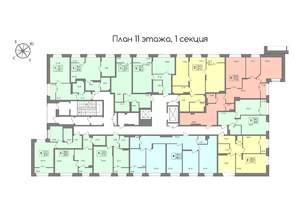 Студия квартира, вторичка, 33м2, 11/11 этаж
