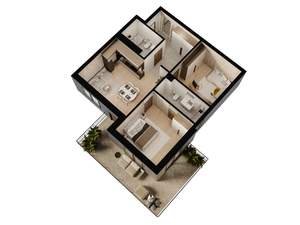 2-к квартира, вторичка, 79м2, 1/4 этаж