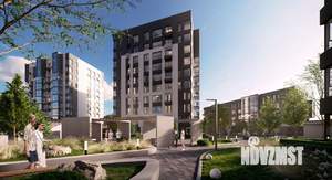 1-к квартира, строящийся дом, 44м2, 3/11 этаж