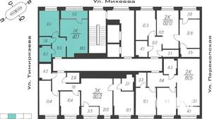 1-к квартира, вторичка, 48м2, 2/24 этаж