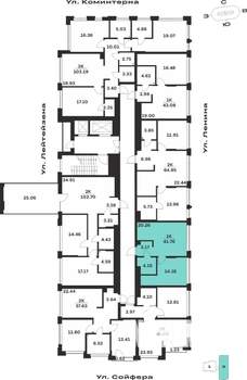 1-к квартира, вторичка, 42м2, 8/10 этаж