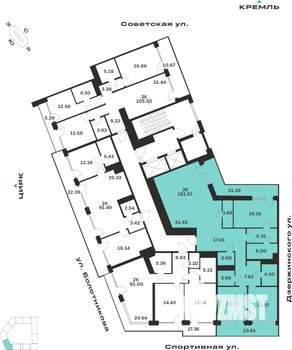 3-к квартира, вторичка, 162м2, 9/10 этаж