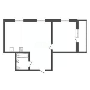 1-к квартира, вторичка, 35м2, 6/9 этаж