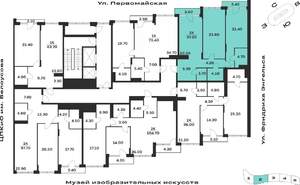 2-к квартира, вторичка, 97м2, 6/9 этаж