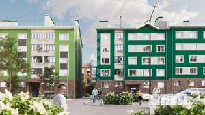 3-к квартира, строящийся дом, 72м2, 4/5 этаж