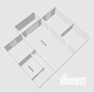 2-к квартира, вторичка, 45м2, 4/5 этаж