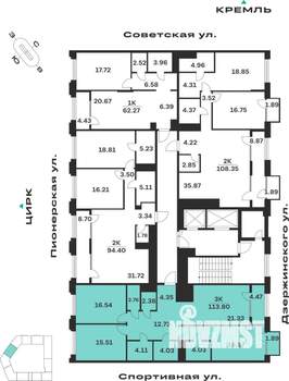 3-к квартира, вторичка, 114м2, 8/10 этаж