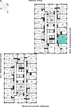 1-к квартира, строящийся дом, 36м2, 9/25 этаж