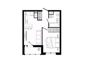 1-к квартира, строящийся дом, 38м2, 10/25 этаж