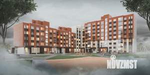 2-к квартира, строящийся дом, 54м2, 7/12 этаж