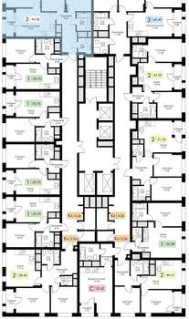 3-к квартира, вторичка, 64м2, 18/25 этаж