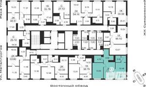 2-к квартира, вторичка, 59м2, 25/25 этаж