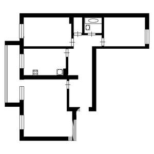 3-к квартира, вторичка, 80м2, 4/4 этаж