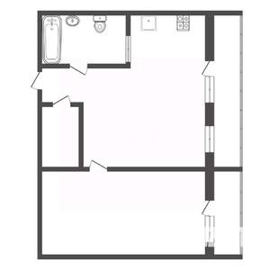 2-к квартира, вторичка, 53м2, 9/9 этаж