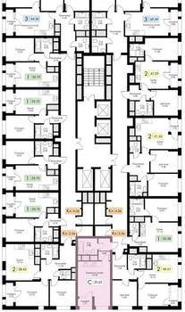 Студия квартира, вторичка, 30м2, 22/25 этаж