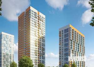 1-к квартира, строящийся дом, 39м2, 1/16 этаж