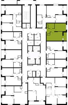 1-к квартира, вторичка, 40м2, 2/25 этаж