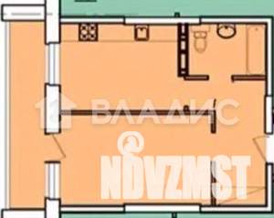 1-к квартира, вторичка, 43м2, 12/17 этаж