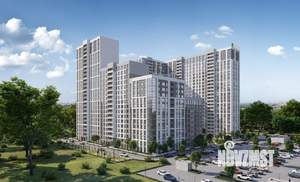2-к квартира, строящийся дом, 63м2, 13/25 этаж