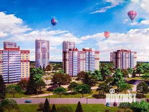 3-к квартира, строящийся дом, 70м2, 2/14 этаж