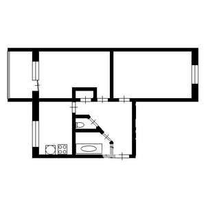 2-к квартира, вторичка, 46м2, 3/5 этаж