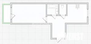 1-к квартира, вторичка, 35м2, 8/9 этаж
