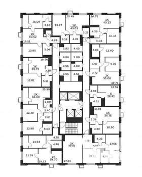 1-к квартира, вторичка, 37м2, 5/25 этаж