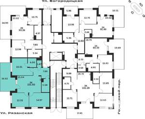 3-к квартира, вторичка, 102м2, 1/4 этаж