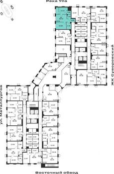 2-к квартира, строящийся дом, 61м2, 1/25 этаж