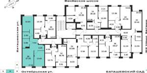2-к квартира, вторичка, 67м2, 3/15 этаж