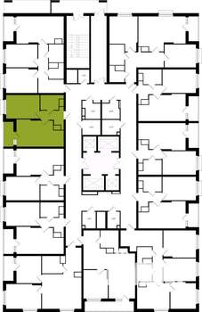 1-к квартира, вторичка, 40м2, 2/25 этаж