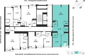 2-к квартира, вторичка, 124м2, 4/9 этаж