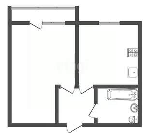1-к квартира, вторичка, 33м2, 4/9 этаж