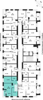 2-к квартира, вторичка, 54м2, 9/16 этаж