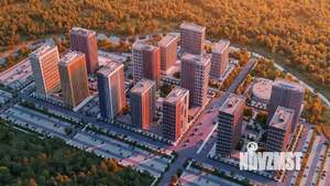 2-к квартира, строящийся дом, 58м2, 17/20 этаж