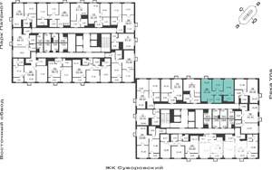 2-к квартира, вторичка, 54м2, 25/25 этаж