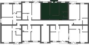 2-к квартира, строящийся дом, 50м2, 2/3 этаж