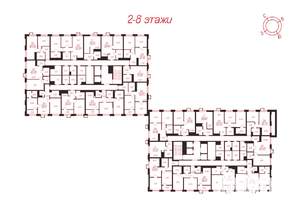 2-к квартира, вторичка, 55м2, 2/25 этаж