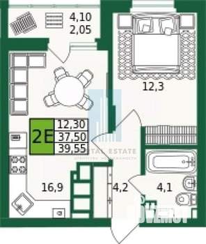 1-к квартира, вторичка, 40м2, 5/9 этаж