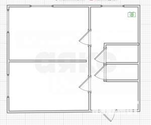 2-к квартира, вторичка, 45м2, 1/2 этаж
