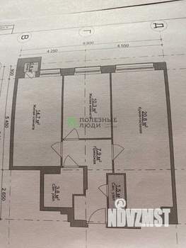 2-к квартира, вторичка, 57м2, 13/13 этаж