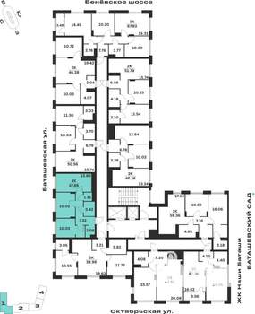 2-к квартира, вторичка, 48м2, 7/15 этаж