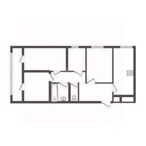 4-к квартира, вторичка, 74м2, 1/12 этаж