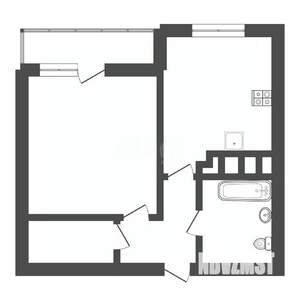 1-к квартира, вторичка, 38м2, 3/3 этаж