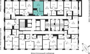 Студия квартира, вторичка, 28м2, 2/25 этаж