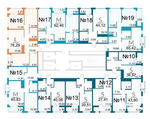 1-к квартира, вторичка, 37м2, 19/25 этаж