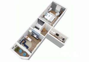 1-к квартира, вторичка, 40м2, 7/17 этаж
