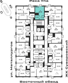 Студия квартира, строящийся дом, 25м2, 24/25 этаж
