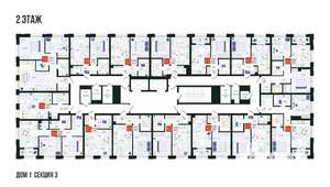 2-к квартира, вторичка, 57м2, 2/19 этаж